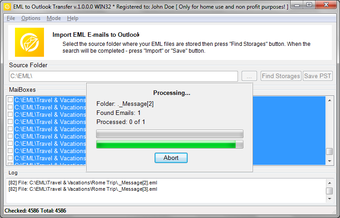 Image 0 for EML to Outlook Transfer