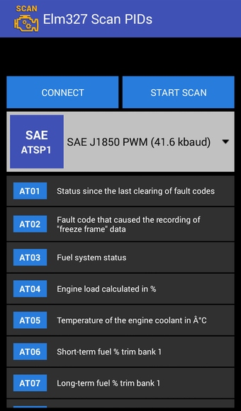 Image 0 for Elm327 Scan PIDs