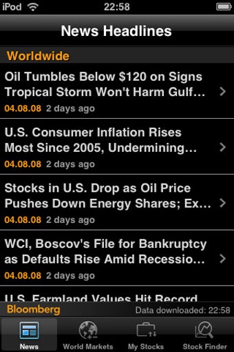 Image 3 for Bloomberg Mobile (iPhone)