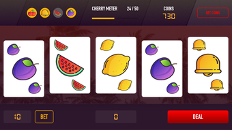 Image 1 for Fruit Poker Video Poker