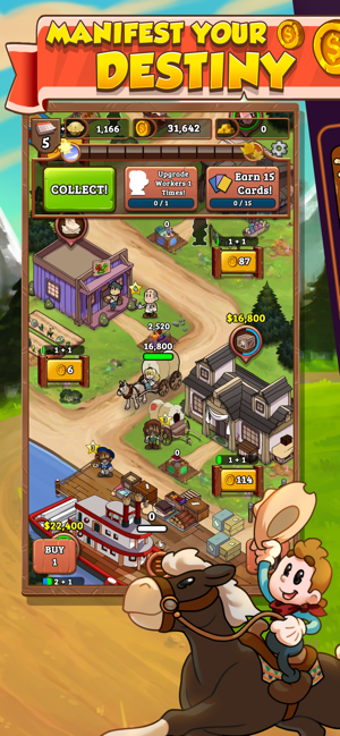 Imagen 1 para Idle Frontier: Western Ta…