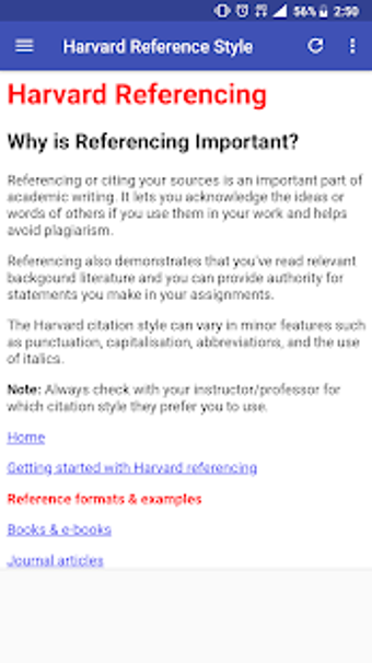 Image 0 for Harvard Reference Style G…