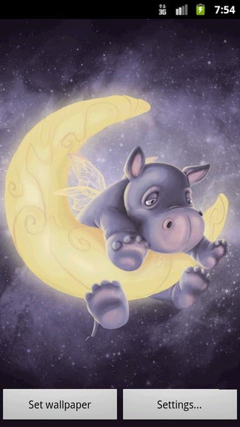 Image 1 for Sleepy Hippo Live Wallpap…