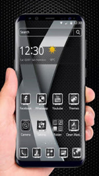 Image 0 for Black Silver Metal Theme