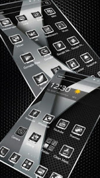 Imagen 2 para Black Silver Metal Theme