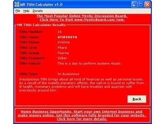 Imagen 0 para MB Tithi Calculator