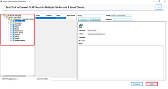 Image 0 for Aryson OLM to PDF Convert…