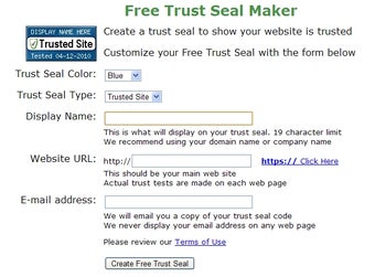 Image 0 for Free Trust Seal Maker