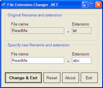 Image 0 for File Extension Changer .N…