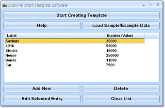 Image 0 for Excel Pie Chart Template …