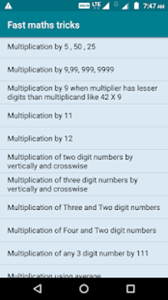 Image 1 for Fast math tricks Pro