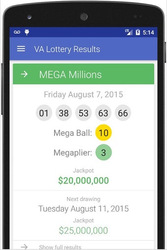 Imagen 1 para VA Lottery Results