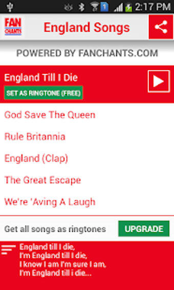 Image 2 for England Ringtones
