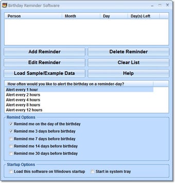Image 0 for Birthday Reminder Softwar…