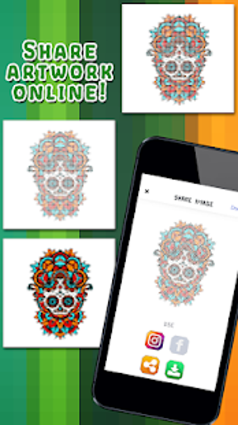 Image 1 for Sugar Skull Color By Numb…