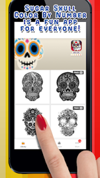 Image 2 for Sugar Skull Color By Numb…