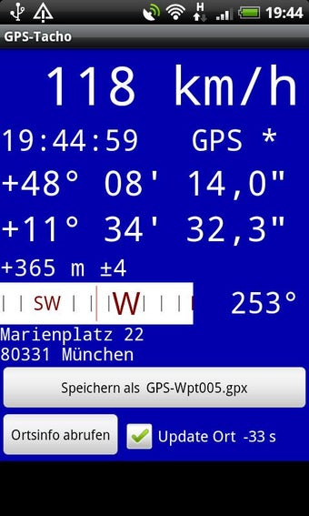 Image 3 for GPS-Tacho