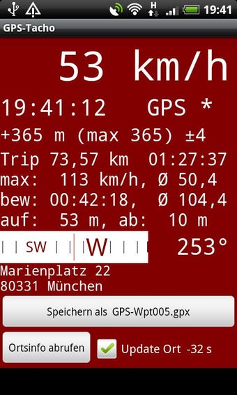 Image 1 for GPS-Tacho