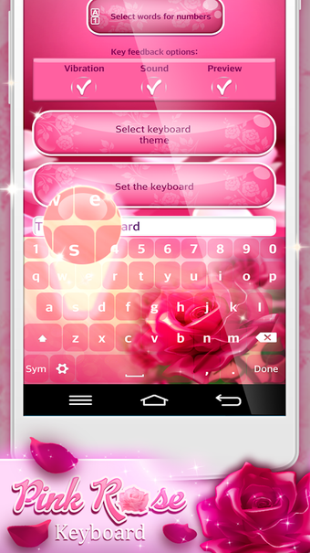 Image 0 for Pink Rose Keyboard