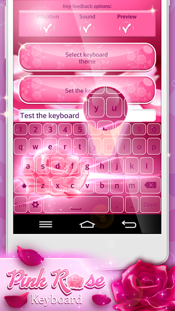 Image 1 for Pink Rose Keyboard