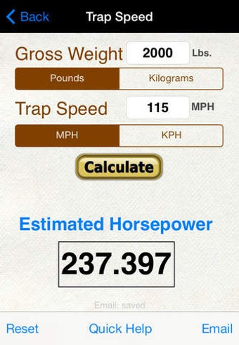 Imagen 0 para Horsepower Trap Speed Cal…