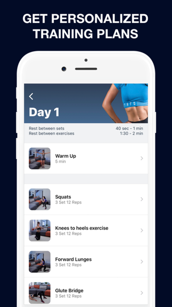 Imagen 1 para GetFit: Home Fitness & Wo…