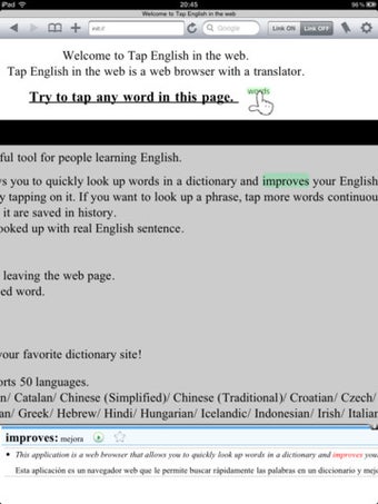 Image 2 for Tap English in the web