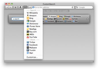 Imagen 0 para CustomSearch Safari Exten…