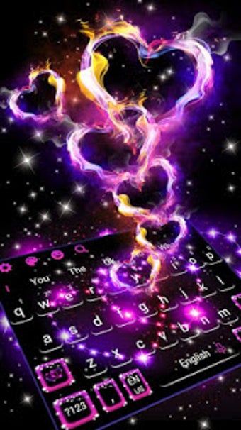 Image 2 for Sparkling Love Hearts Key…