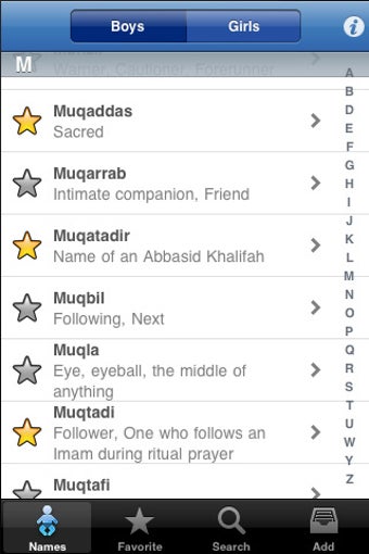 Image 0 for Islamic Names (Muslim Bab…