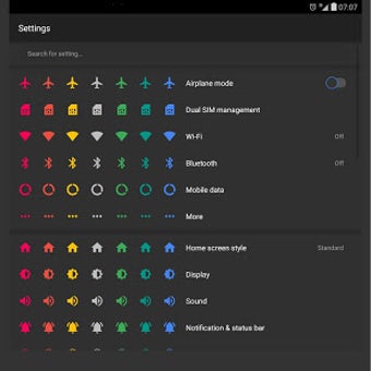 Imagen 3 para Dark AOSP EMUI 5.X/8.0 th…
