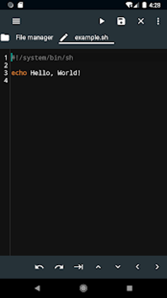 Image 0 for Shell Script Editor