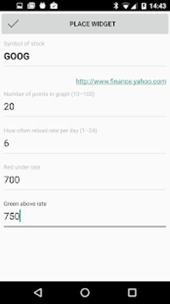 Image 0 for Micro stock widget