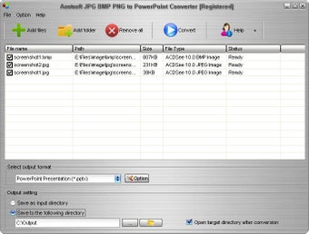 Imagen 0 para Aostsoft JPG BMP PNG to P…