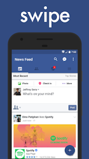 Imagen 1 para Swipe for Facebook
