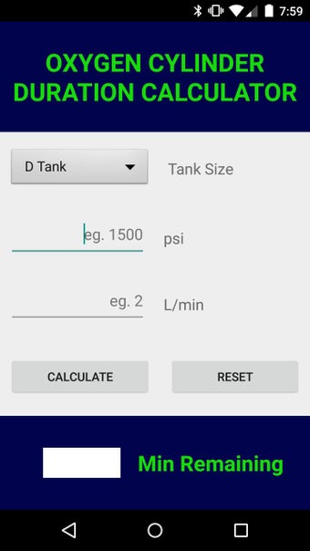 Imagen 0 para Oxygen Duration Calculato…
