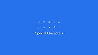 Image 1 for Special Characters for Wi…