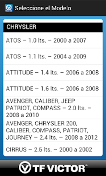 Imagen 2 para Tabla de Afinacin TF VICT…