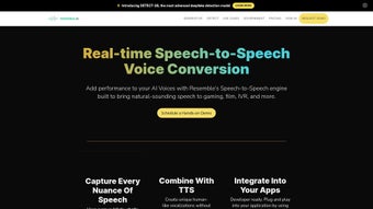 Imagen 0 para Resemble AI - Real-time S…