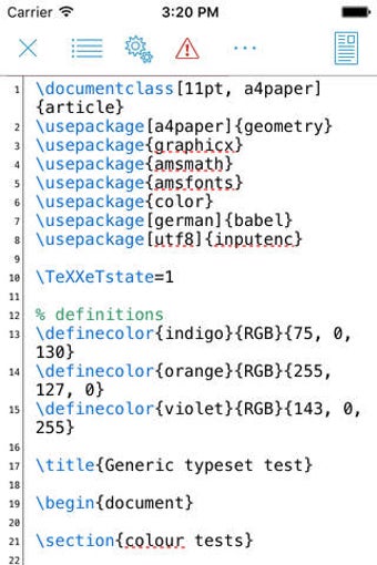 Image 0 for Texpad : LaTeX editor