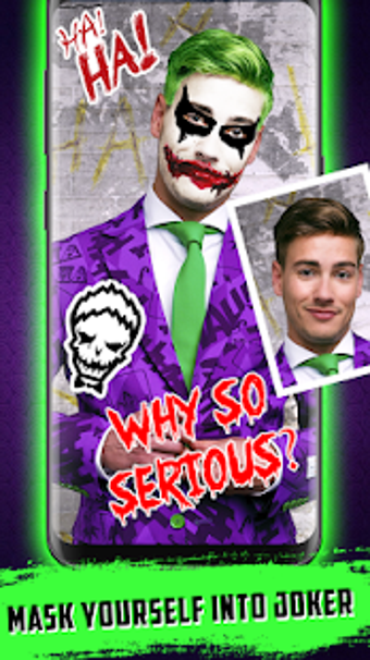 Image 2 for Joker Face Maker Mask Pho…