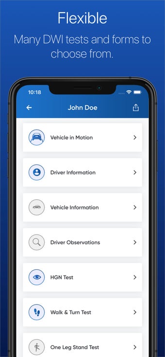 Image 2 for SFST Report - DUI Note Ta…