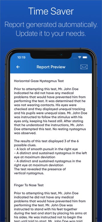 Image 1 for SFST Report - DUI Note Ta…