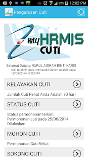Imagen 0 para MyHRMIS Cuti