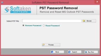 Imagen 1 para Softaken PST Password Rem…