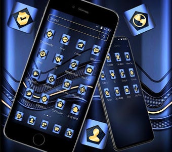 Image 0 for Blue Metallic Business La…