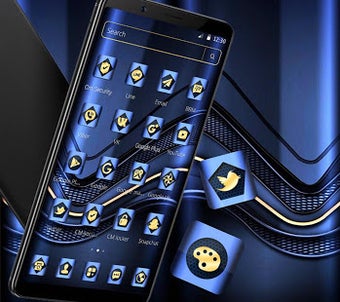 Image 2 for Blue Metallic Business La…