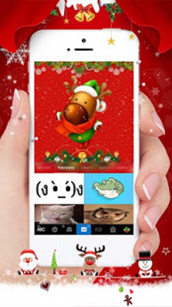 Imagen 0 para Red Christmas Keyboard Th…