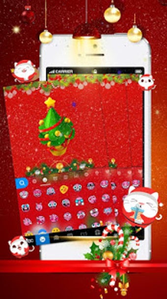 Imagen 3 para Red Christmas Keyboard Th…