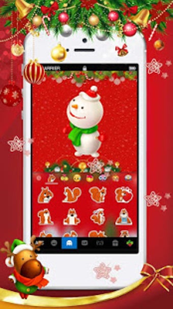 Imagen 1 para Red Christmas Keyboard Th…